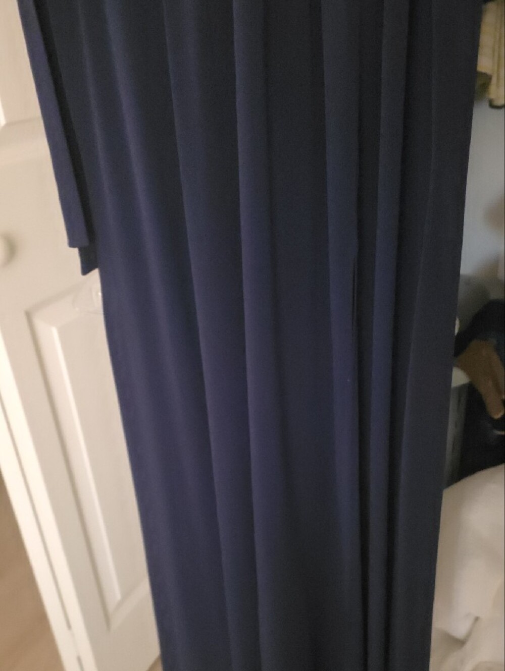 Michael Kors Navy Sleeveless Maxi Dress with Gold Grommet Accents - Picture 5 of 9
